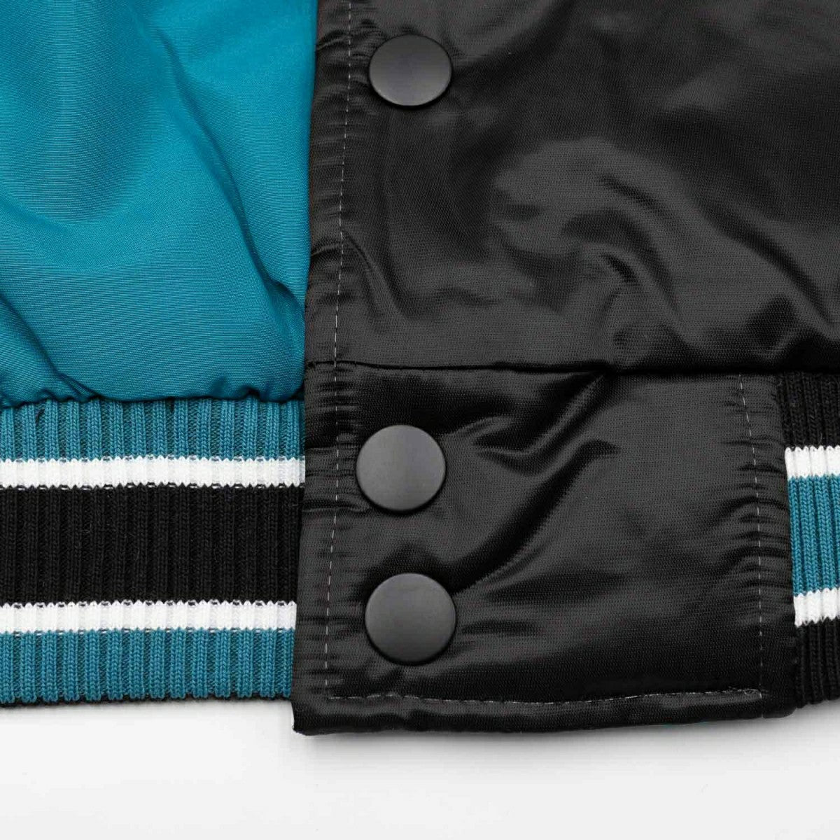 San Jose Sharks Closer Reversible NHL Varsity Jacket Black/Teal Fashion