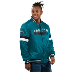 San Jose Sharks Home Game NHL Varsity Satin Jacket Classic
