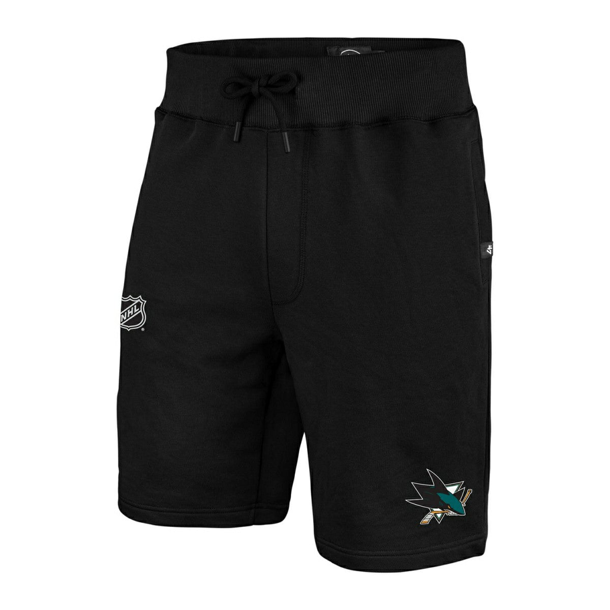 San Jose Sharks Team Logo '47 Helix NHL Shorts Black Classic
