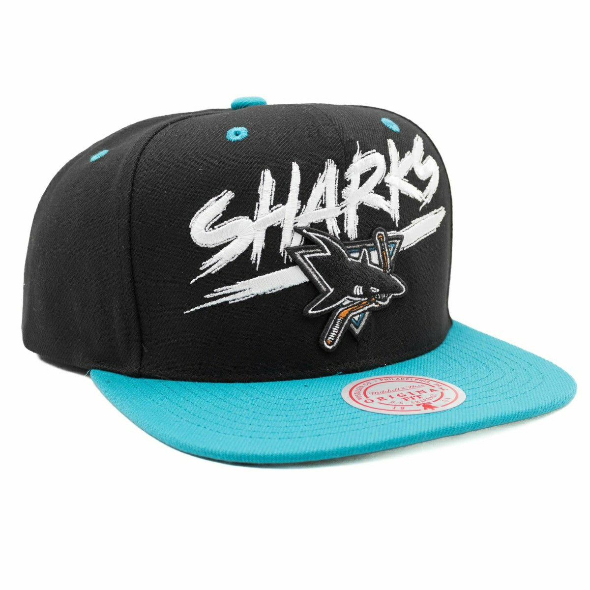 San Jose Sharks Transcript Mitchell & Ness Snapback NHL Cap Lifestyle