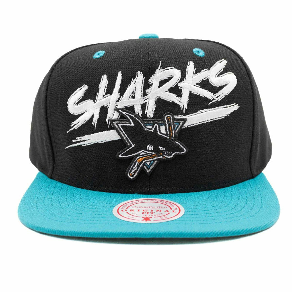 San Jose Sharks Transcript Mitchell & Ness Snapback NHL Cap Lifestyle