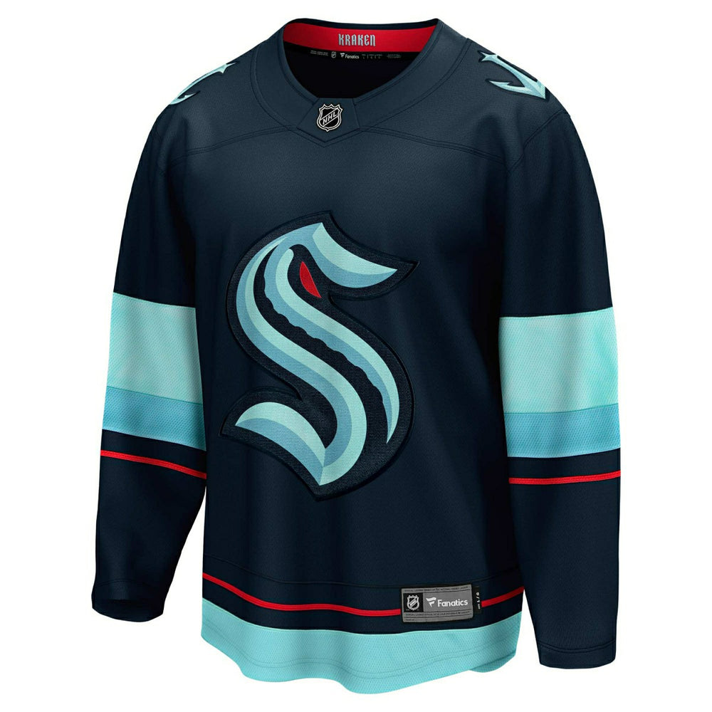 Seattle Kraken Fanatics Breakaway NHL Jersey Home Navy Classic