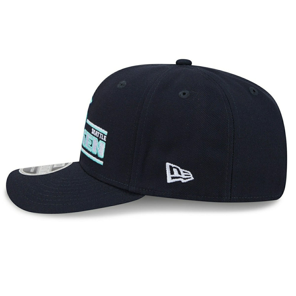 Seattle Kraken NHL Stated 9SEVENTY Stretch-Snap Cap Navy Fashion