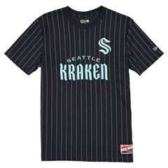 Seattle Kraken Retro Stripe NHL T-Shirt Navy Taass sale