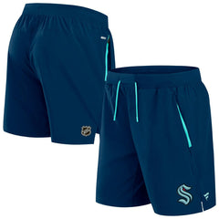 Seattle Kraken 2024/25 Authentic Pro Locker Room NHL Shorts Navy Taass for sale
