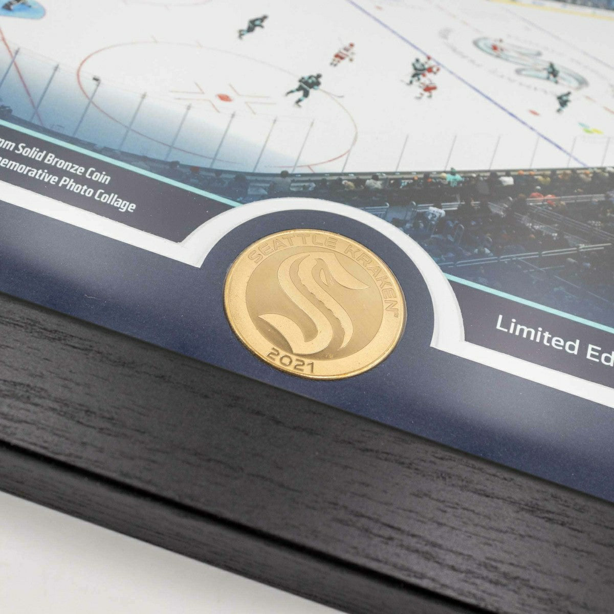Seattle Kraken Bronze Coin Framed NHL Photo Taass US