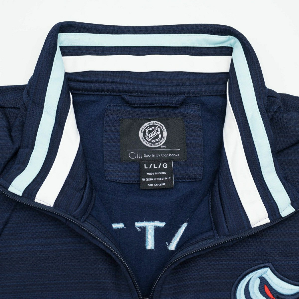 Seattle Kraken G-III Power Forward NHL Track Jacket Navy Taass US