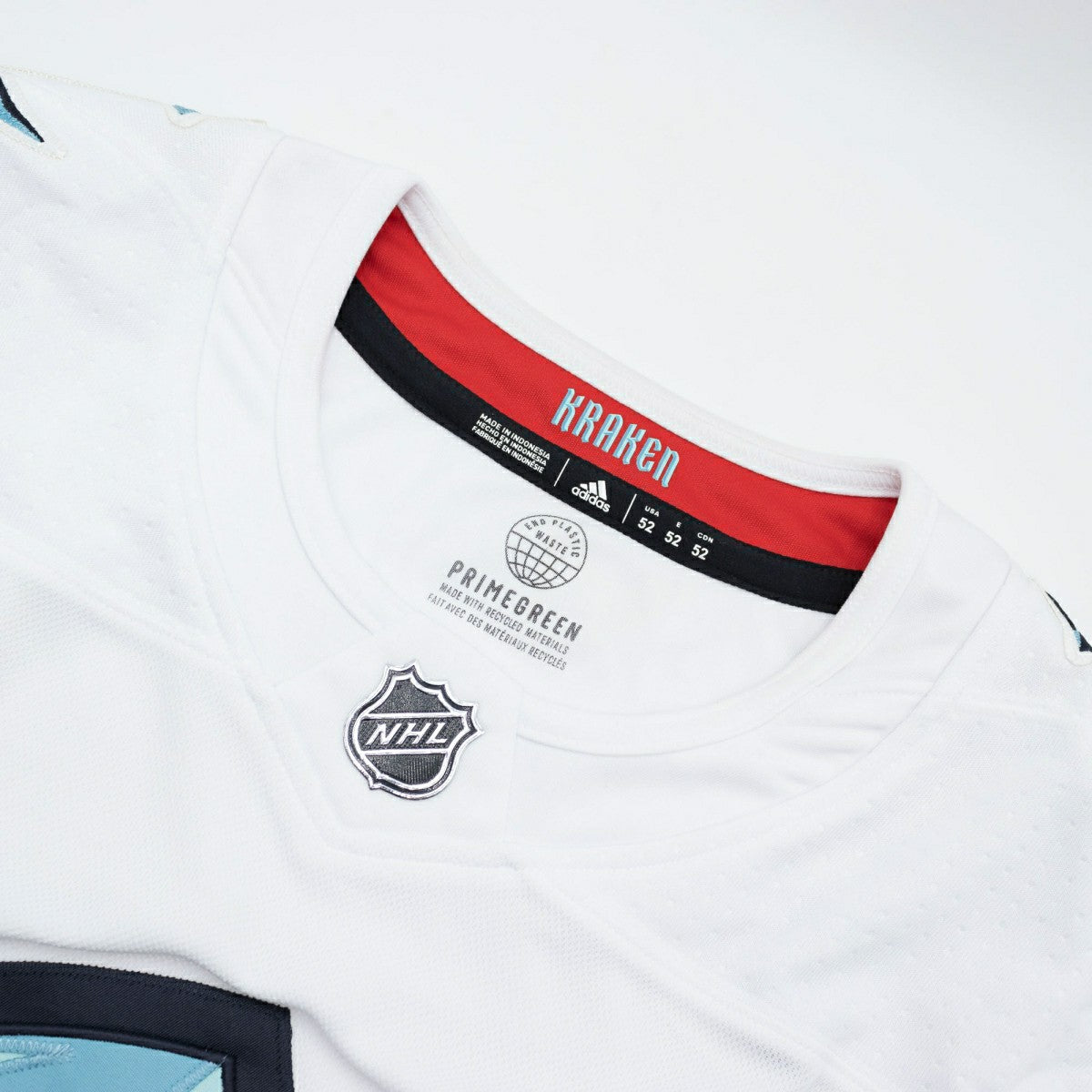 Seattle Kraken adidas Authentic Primegreen NHL Jersey Away White Classic