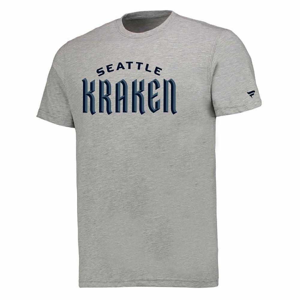 Seattle Kraken Wordmark  Fanatics NHL T-Shirt Grey Taass sale