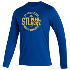 St. Louis Blues 2021/22 NHL adidas Creator Long Sleeve Shirt Blue Fashion