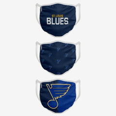 St. Louis Blues Face Covering NHL Face Mask (3-Pack) Taass US