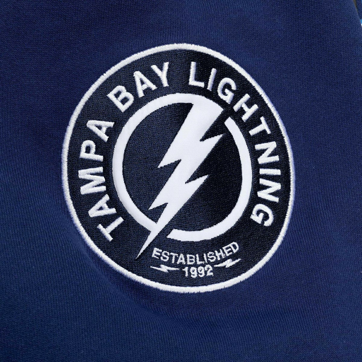 Tampa Bay Lightning All Over Mitchell & Ness NHL Crew Fleece Pullover Fashion