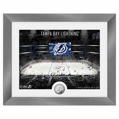 Tampa Bay Lightning Art Deco Stadium Silver Coin Framed NHL Photo Taass US