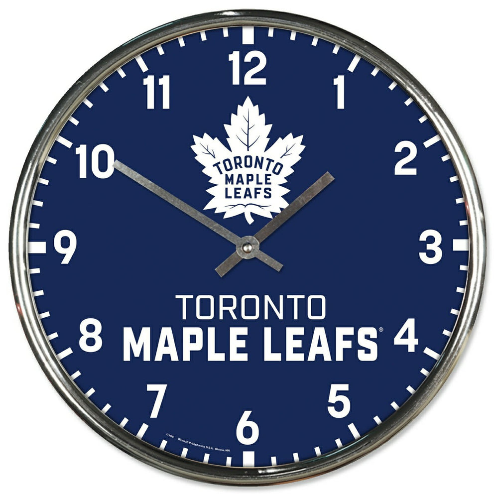 Toronto Maple Leafs Chrome NHL Team Design Wall Clock Fashion