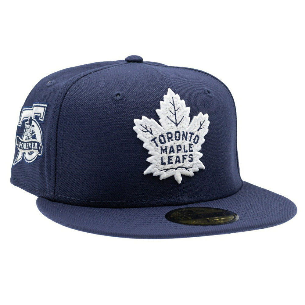 Toronto Maple Leafs 75th Anniversary 59FIFTY Fitted NHL Cap Navy Fashion