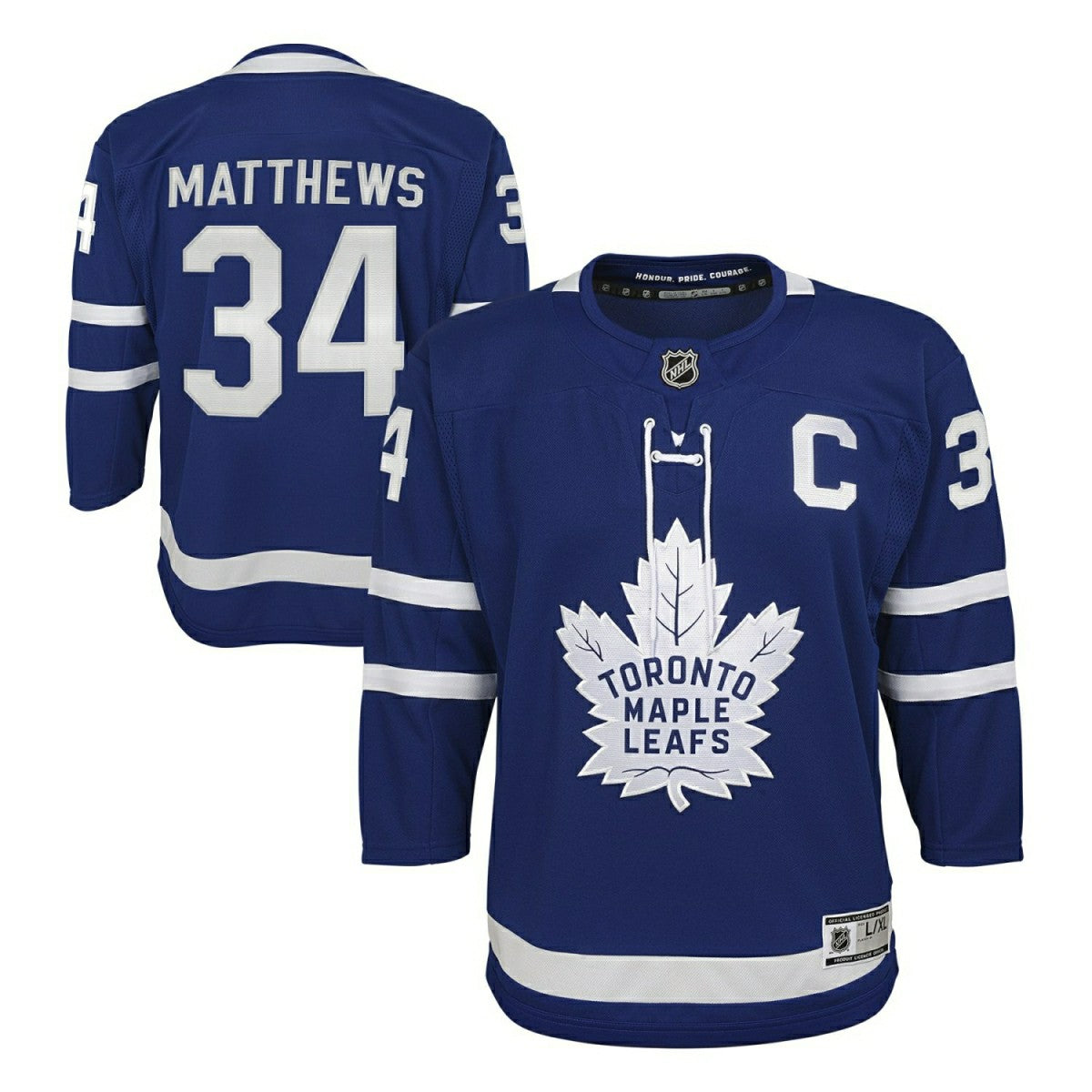 Auston Matthews #34 Toronto Maple Leafs Premier NHL Jersey Blue (YOUTH) Lifestyle