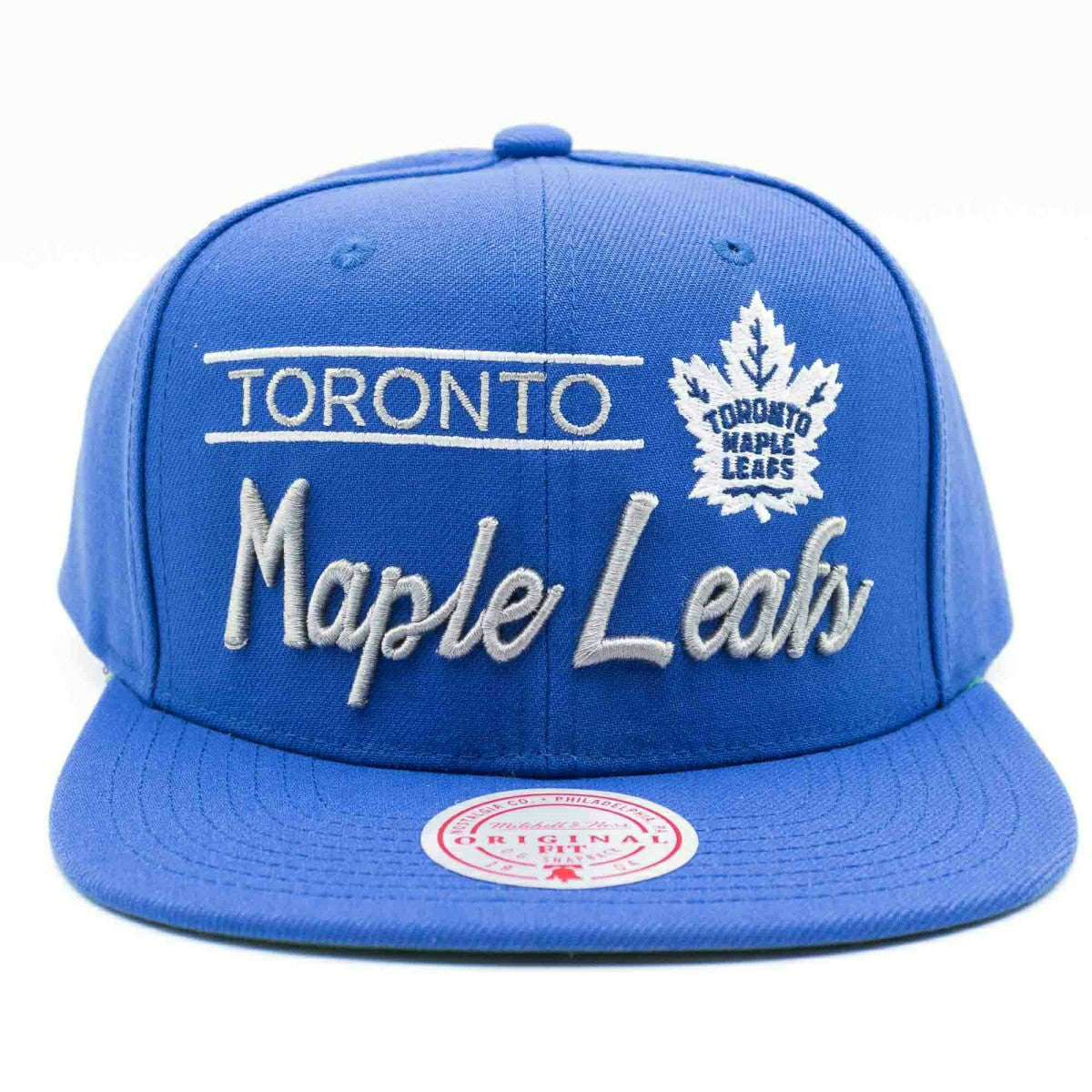 Toronto Maple Leafs Retro Lock Up Mitchell & Ness Snapback NHL Cap Blue Classic