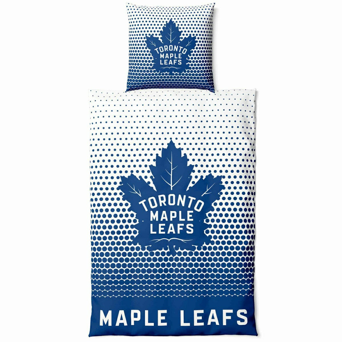 Toronto Maple Leafs Dots NHL Bedding Set Taass sale