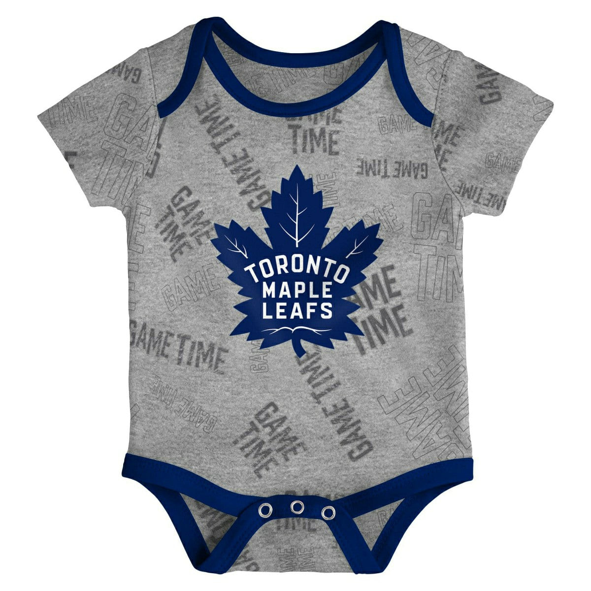 Toronto Maple Leafs Game Time NHL Baby Bodysuit Set (3-Piece) Taass US