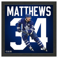 Auston Matthews #34 Toronto Maple Leafs Impact Jersey Framed NHL Photo Classic