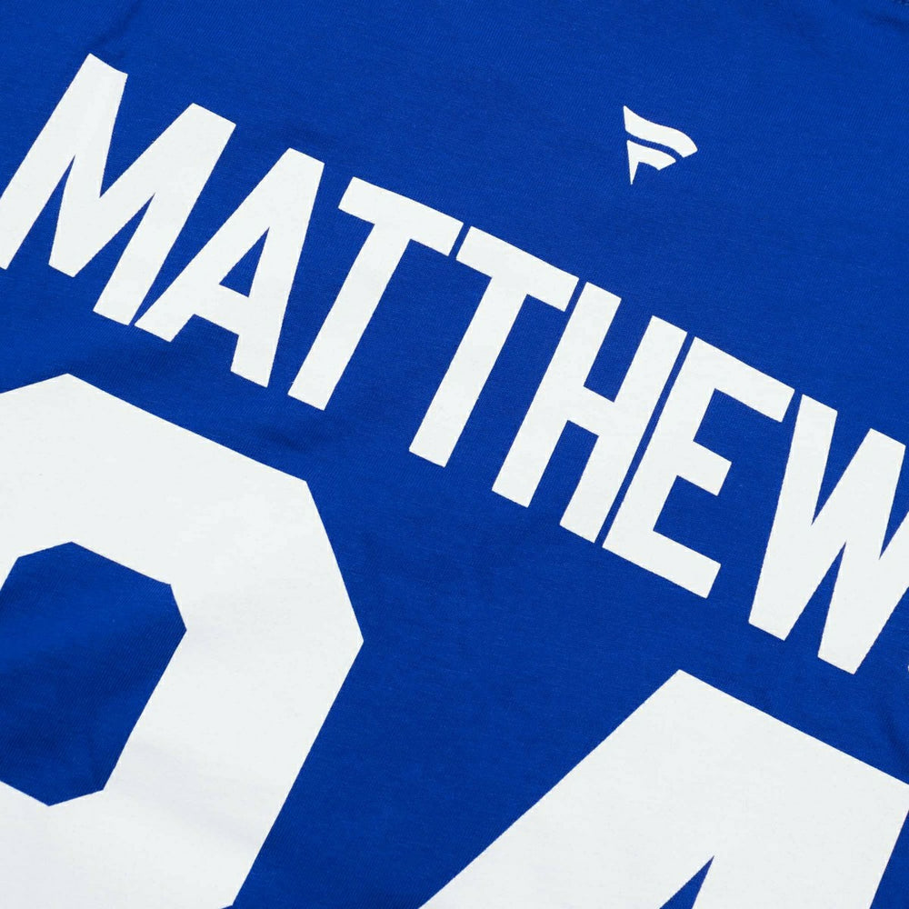 Auston Matthews #34 Toronto Maple Leafs Iconic Player NHL T-Shirt Blue Fashion