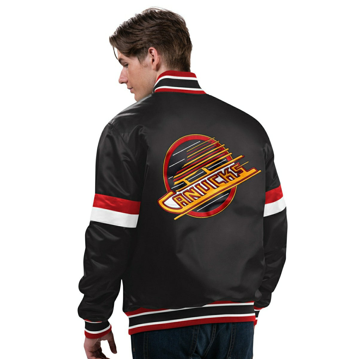 Vancouver Canucks Starter Vintage Diveplay NHL Varsity Jacket Classic