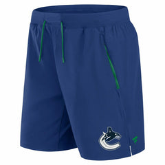 Vancouver Canucks 2024/25 Authentic Pro Locker Room NHL Shorts Blue Fashion