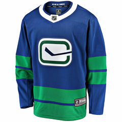 Vancouver Canucks Fanatics Breakaway NHL Jersey Alternate Blue Classic
