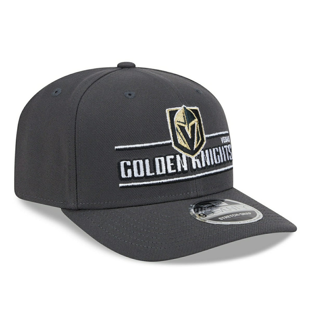 Vegas Golden Knights NHL Stated 9SEVENTY Stretch-Snap Cap Charcoal Lifestyle