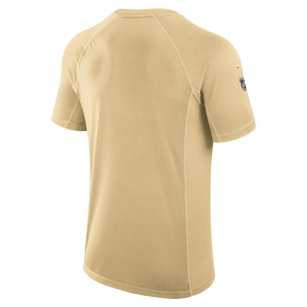 Vegas Golden Knights 2024/25 Authentic Pro Rink Tech NHL T-Shirt Gold Taass US