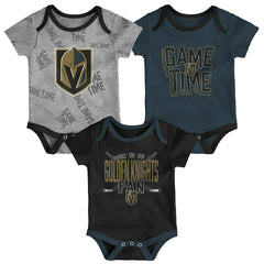 Vegas Golden Knights Game Time NHL Baby Bodysuit Set (3-Piece) Taass US
