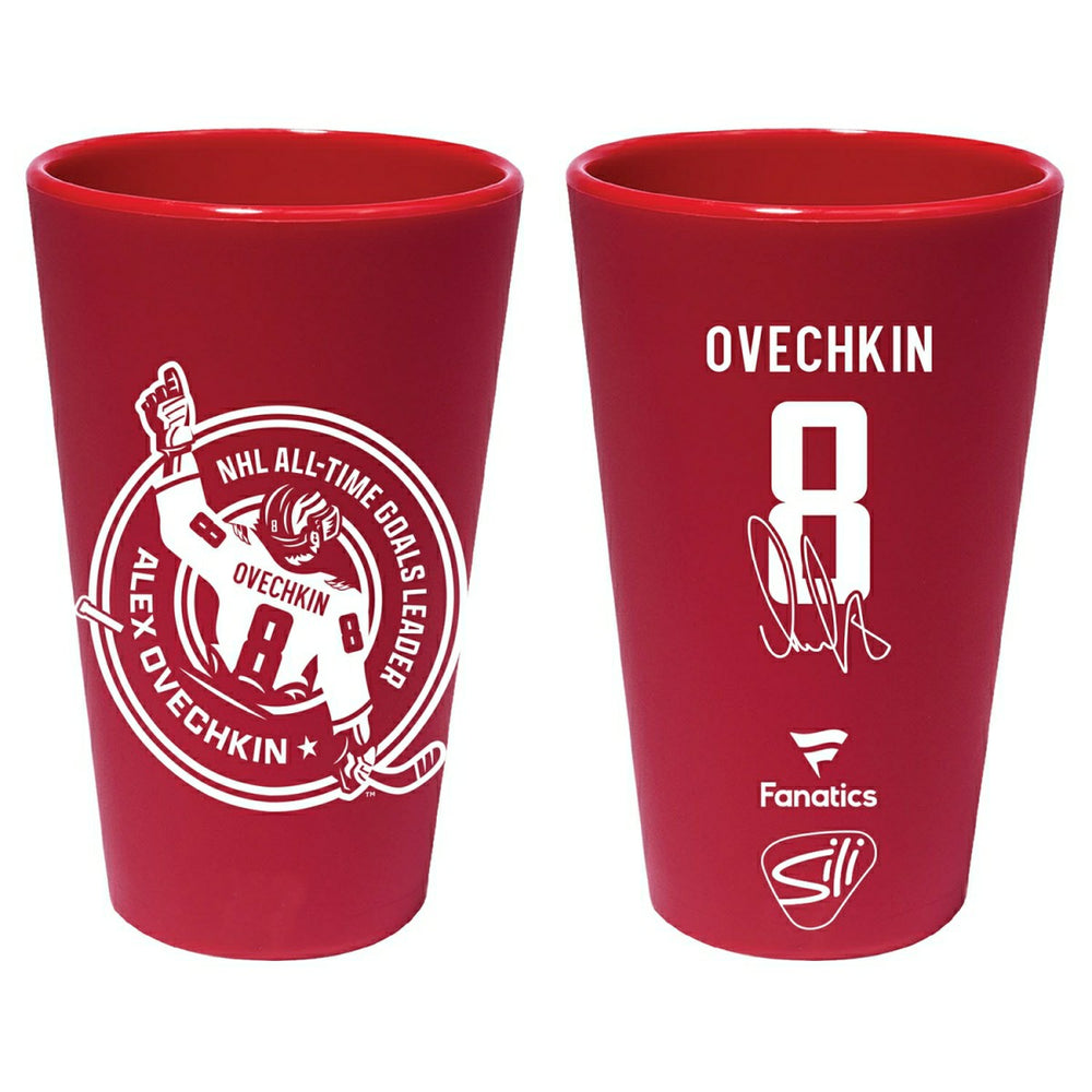 Alex Ovechkin 895 Goals Record NHL SiliShot Shot Glass Classic
