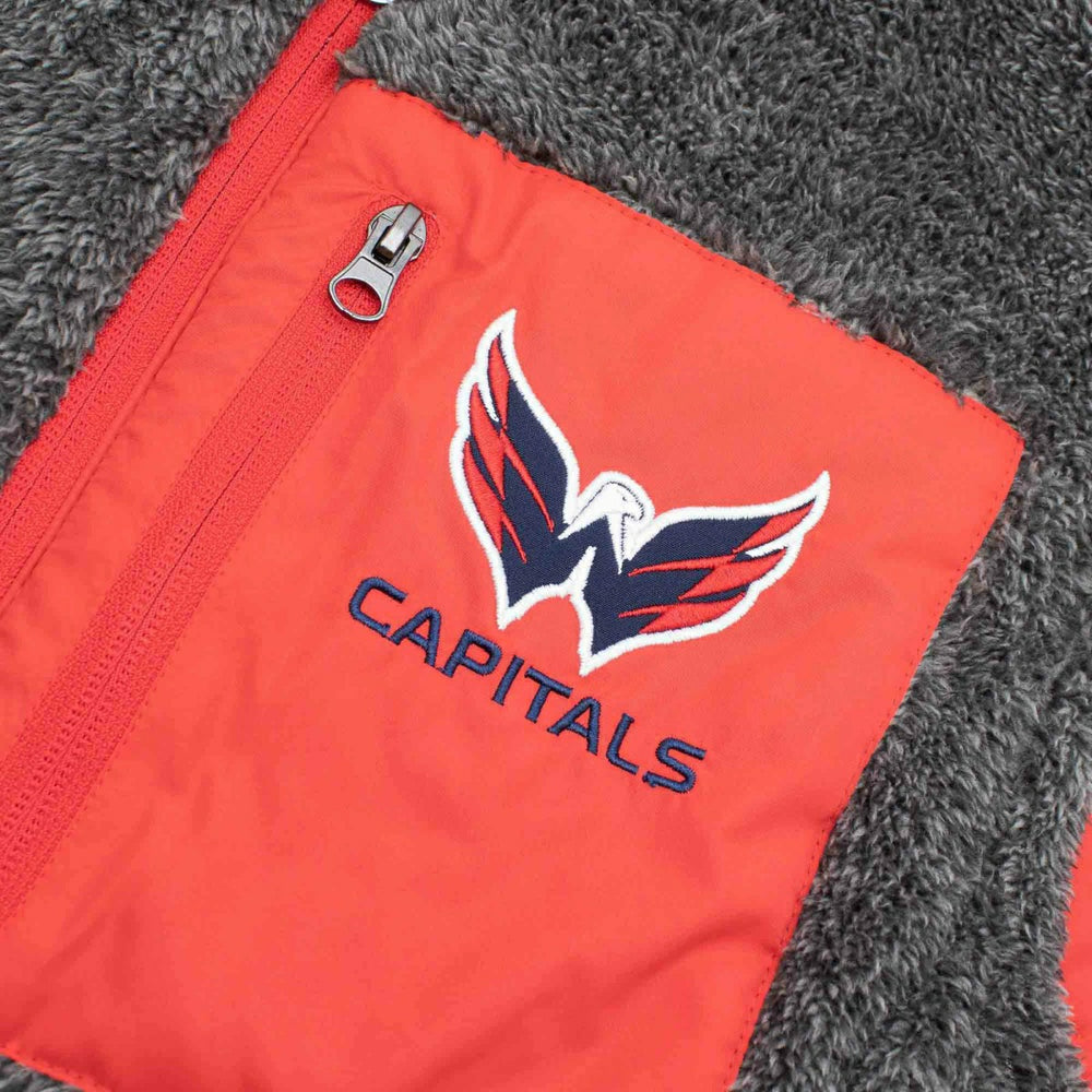 Washington Capitals G-III NHL Reversible Sherpa Winter Vest Taass for sale