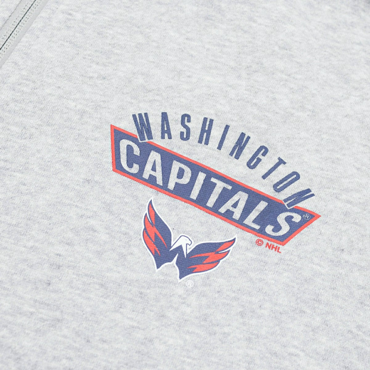 Washington Capitals adidas 2021/22 NHL Authentic Apparel Full-Zip Hoodie Grey Classic