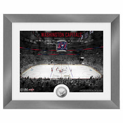 Washington Capitals Art Deco Stadium Silver Coin Framed NHL Photo Taass sale