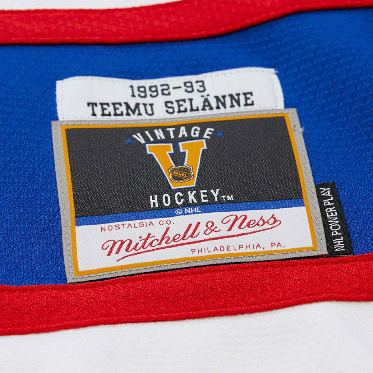 Teemu Selänne #13 Winnipeg Jets 1992-93 Premium Power Play NHL Jersey White Taass for sale