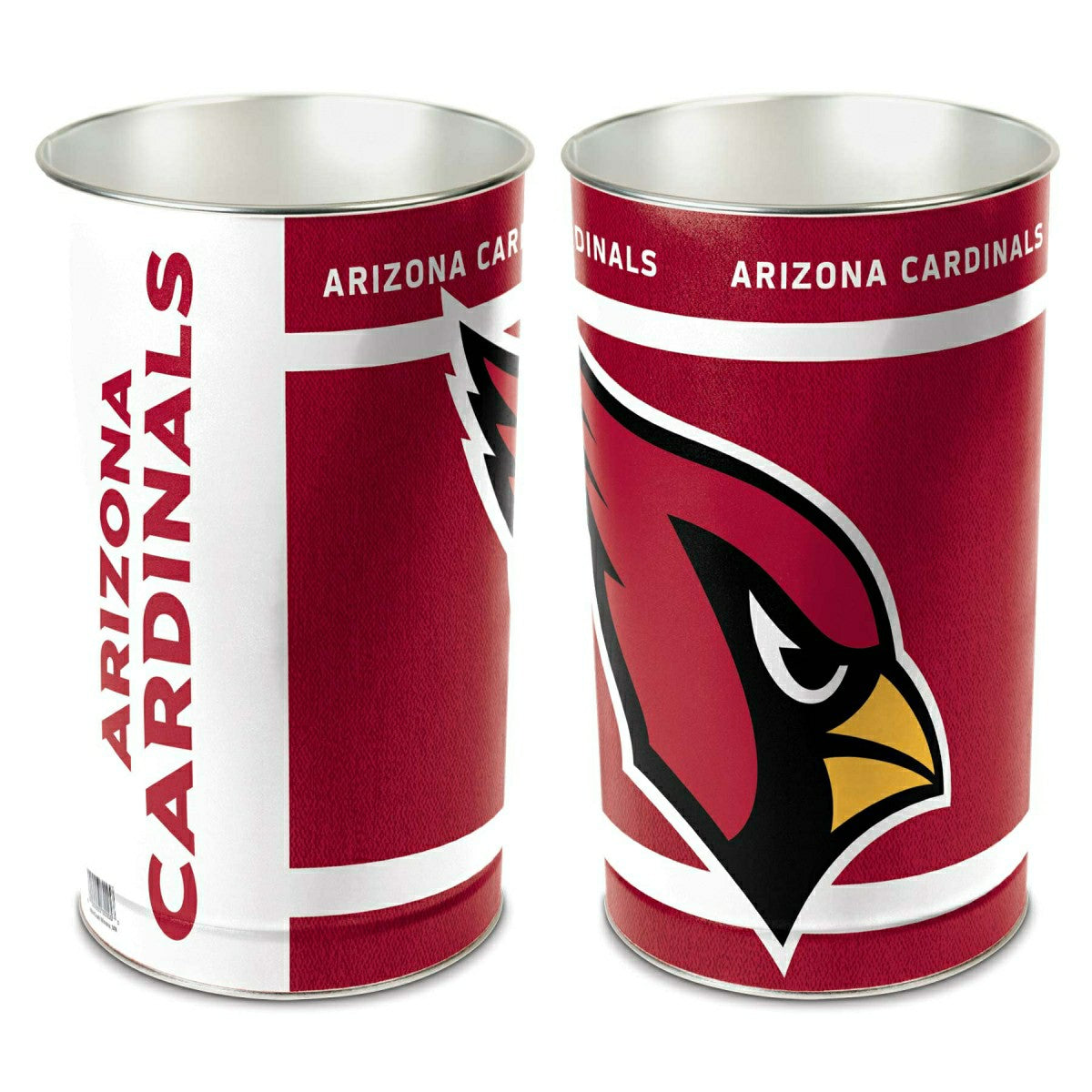 Arizona Cardinals Metal NFL Wastebasket Taass sale