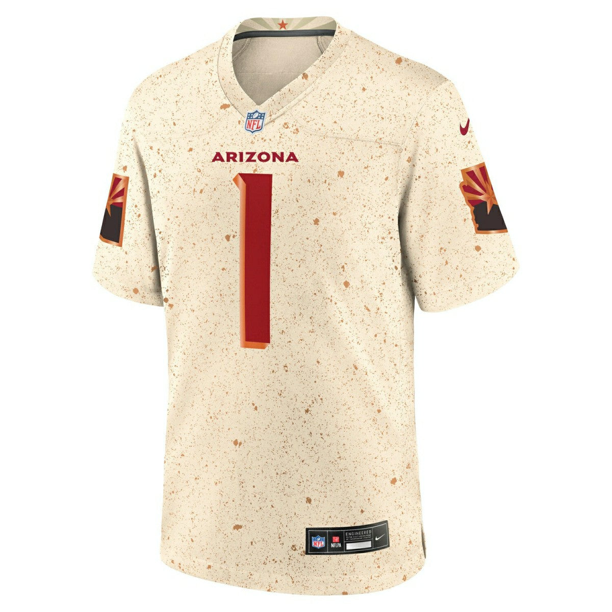 Kyler Murray #1 Arizona Cardinals 2025 Rivalries Game NFL Jersey Natural Lifestyle