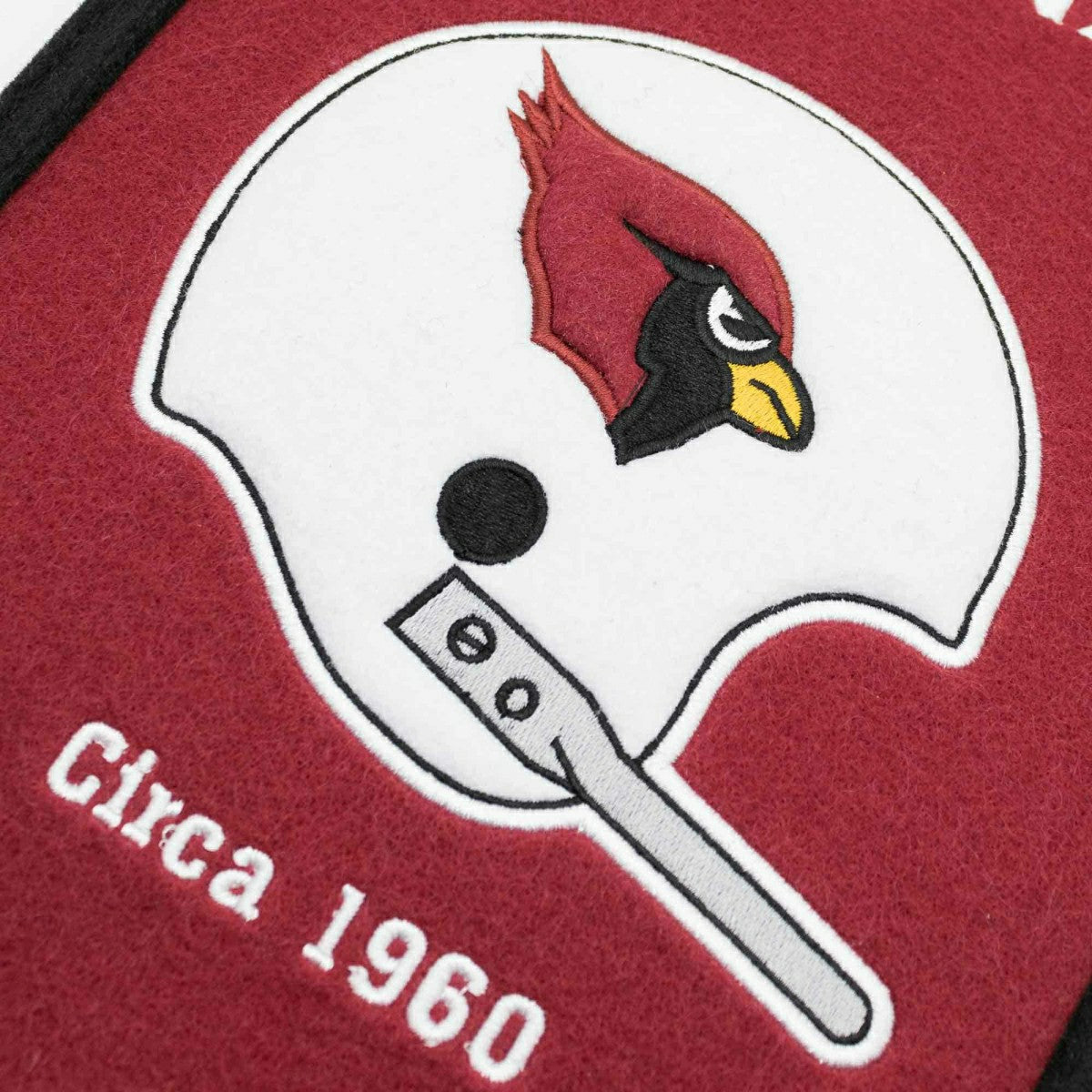 Arizona Cardinals Logo Evolution NFL Wool Banner Taass for sale