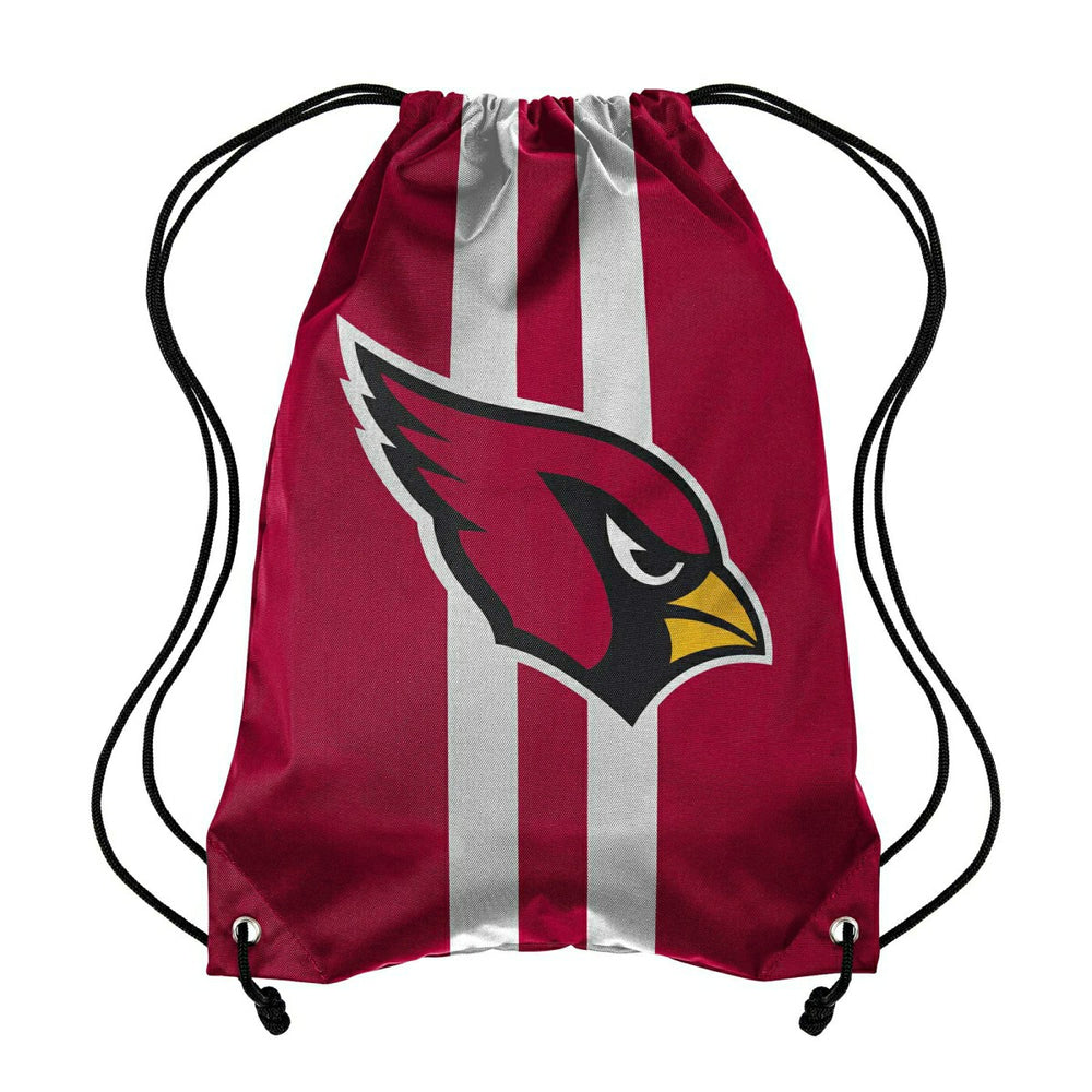 Arizona Cardinals Team Stripe NFL Drawstring Backpack Lifestyle
