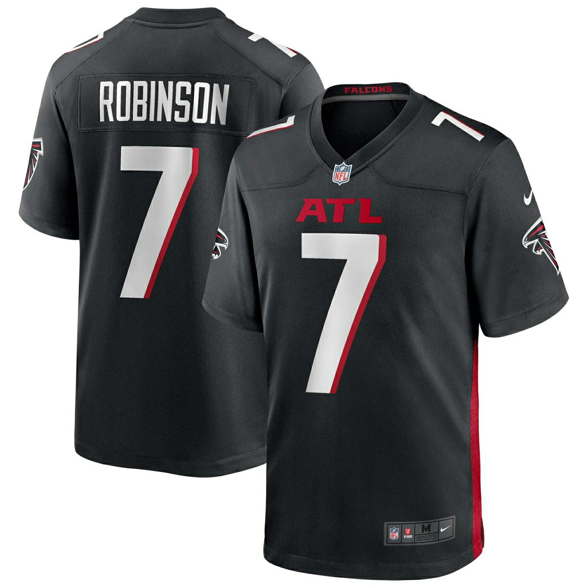 Bijan Robinson #7 Atlanta Falcons Nike Game NFL Jersey Black Classic