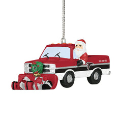 Atlanta Falcons NFL Snow Plow Truck Christmas Ornament Taass for sale