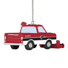 Atlanta Falcons NFL Snow Plow Truck Christmas Ornament Taass for sale