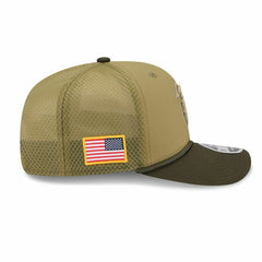 Atlanta Falcons 2025 NFL Salute to Service 9SEVENTY Trucker Snapback Cap Olive Classic
