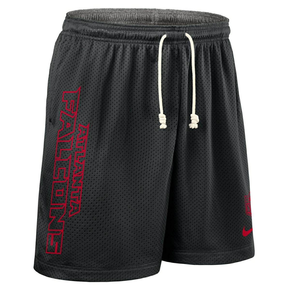 Atlanta Falcons 2025 NFL Sideline Reversible Mesh Nike Dri-FIT Shorts Black Taass for sale