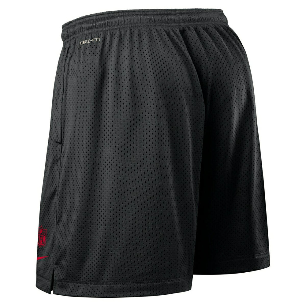 Atlanta Falcons 2025 NFL Sideline Reversible Mesh Nike Dri-FIT Shorts Black Taass for sale