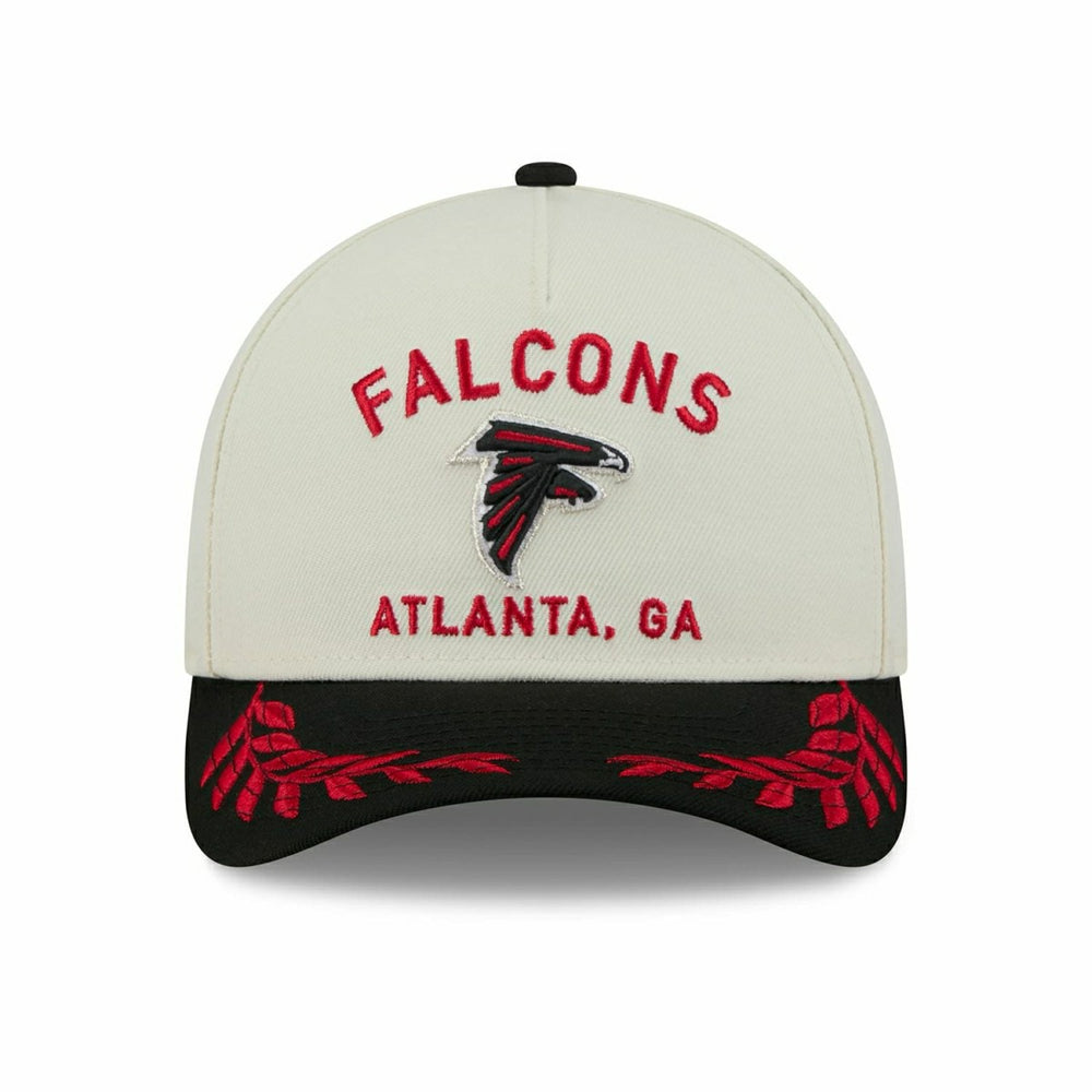 Atlanta Falcons 2025 NFL Draft 9FORTY M-Crown A-Frame Snapback Cap Cream Classic