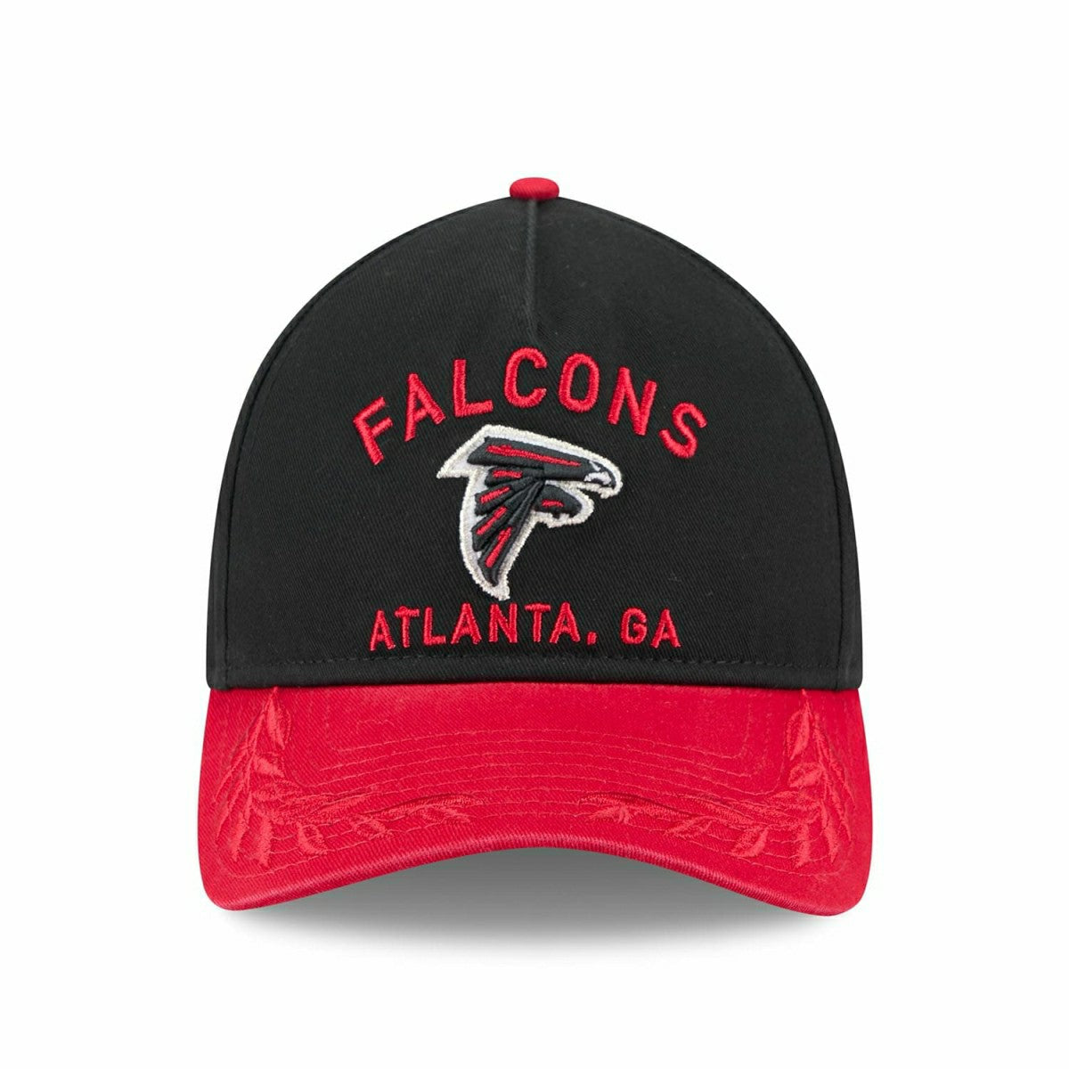 Atlanta Falcons 2025 NFL Draft 9TWENTY A-Frame Adjustable Cap Black Lifestyle