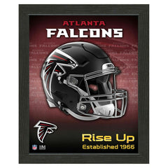 Atlanta Falcons NFL Team Helmet Framed Photo Taass for sale
