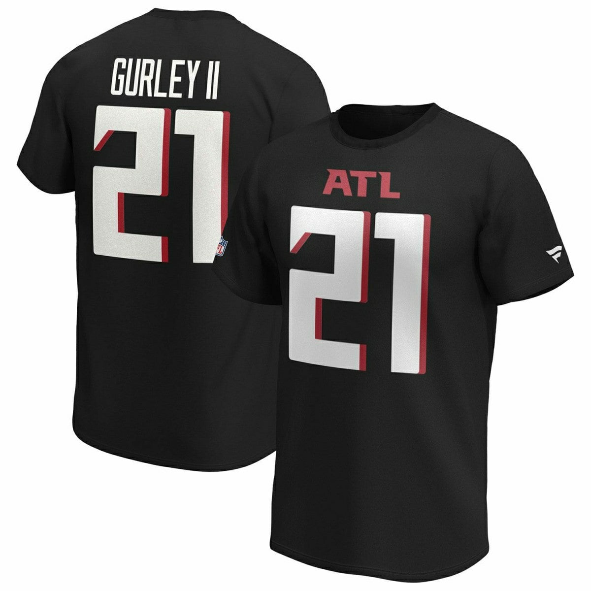 Todd Gurley II #21 Atlanta Falcons Fanatics Player NFL T-Shirt Black Taass sale